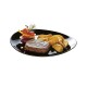 Flat Plate Luminarc Friends Time Black Glass 30 x 26 cm Meat (12 Units)