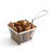 Cesta para Presentar Aperitivos Quid Select Metal Acero 10 x 9 cm Freidora (12 Unidades)