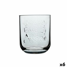 Vaso Graphica Transparente Vidrio 395 ml (6 Unidades)