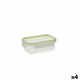 Lunch box Quid Greenery 475 ml Transparent Plastic (4 Units) (Pack 4x)