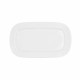 Serving Platter Bidasoa Glacial White Ceramic 31 x 18 cm (6 Units) (Pack 6x)