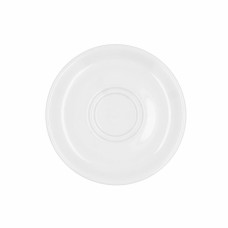 Flat Plate Bidasoa Glacial Coffee 100-180 ml White Ceramic (12 Units) (Pack 12x)
