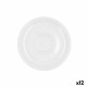 Flat Plate Bidasoa Glacial Coffee 100-180 ml White Ceramic (12 Units) (Pack 12x)
