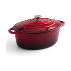 Cacerola Con Tapa Bidasoa Rojo Metal (4,3 L)