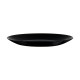 Flat plate Arcopal Black Glass (Ø 25 cm)