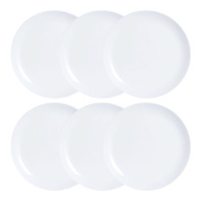 Plate set Luminarc Diwali 6 pcs White Glass