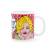 Taza Quid Pin Up Cómics Multicolor Cerámica 330 ml (12 Unidades)