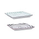 Bandeja de Aperitivos Bidasoa Zigzag Multicolor Cerámica 21 x 21 cm (6 Unidades)