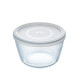 Fiambrera Redonda con Tapa Pyrex Cook & Freeze 1,1 L 15 x 15 x 10 cm Transparente Silicona Vidrio (4 Unidades)