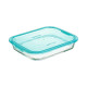 Fiambrera Hermética Luminarc Keep'n Lagon Turquesa 1,5 L Vidrio (6 Unidades)