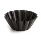 Molde para Flan Quid Sweet Grey Negro Metal Ø 14 cm (12 Unidades)
