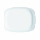 Serving Platter Luminarc Smart Cuisine Rectangular White Glass 33 x 27 cm (6 Units)