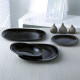 Plato de Postre Luminarc Carine Negro Vidrio (19 cm) (24 Unidades)