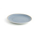 Plato Llano Ariane Terra Azul Cerámica Ø 21 cm (12 Unidades)