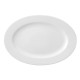 Plato Llano Ariane Prime Ovalado Cerámica Blanco (22 x 20 cm) (12 Unidades)