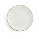 Plato Llano Ariane Terra Cerámica Beige (24 cm) (6 Unidades)