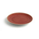 Plato Llano Ariane Terra Cerámica Rojo Ø 18 cm (12 Unidades)