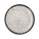 Plato Llano Ariane Rock Cerámica Negro (Ø 31 cm) (6 Unidades)