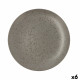 Plato Llano Ariane Oxide Cerámica Gris (Ø 31 cm) (6 Unidades)
