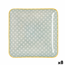 Snack tray Quid Pippa Squared Ceramic Multicolour (21 x 21 cm) (8 Units)
