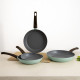 Sartén Quid Ozon Verde Metal Aluminio Forjado Ø 24 cm