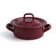 Casserole with lid Quid Clasico Esmalte Brown Ø 10 cm (12 Units)