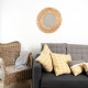 Espejo de pared Vinthera Moa Rafia Natural (4 Unidades)
