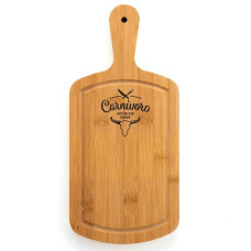 Tabla de cortar Quid Carnivoro Marrón Madera Acero 35 x 16 x 2 cm