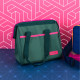 Bolsa Reutilizable para Alimentos Quid Sarao Verde Textil Libre de BPA 24 x 23 x 16 cm (6 Unidades)