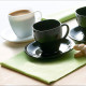 Juego de Tazas con Platos Luminarc Carine N&b Blanco Negro Vidrio 220 ml 12 Piezas