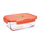 Fiambrera Hermética Luminarc Pure Box Holy Bicolor Vidrio 1,22 L (6 Unidades)