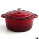 Cacerola Con Tapa Bidasoa Fierro Rojo Ø 28 cm 6 L (2 Unidades)