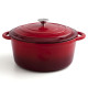 Cacerola Con Tapa Bidasoa Fierro Rojo Ø 28 cm 6 L (2 Unidades)