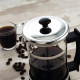Cafetière with Plunger Quid Serenia Transparent Glass Stainless steel 350 ml (6 Units)