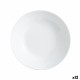 Deep Plate Luminarc Zelie White Glass Ø 20 cm (12 Units)