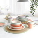 Deep Plate Quid Kaleido Green Coral Ceramic Ø 21,5 cm (12 Units)