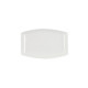 Serving Platter Quid Gastro Squared Ceramic White (25,2 x 16 x 2 cm) (6 Units)