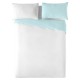 Funda Nórdica Naturals FUNDA NORDICA BICOLOR REVERSIBLE Azul Blanco Cama de 200 (280 x 270 cm)