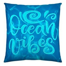 Funda de cojín Costura Ocean Vibes (50 x 50 cm)