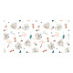 Cot Flat Sheet Cool Kids Wild And Free B 100 x 130 cm