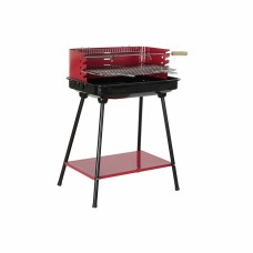 Charcoal Barbecue with Stand DKD Home Decor Red 53 x 37 x 80 cm Steel (53 x 37 x 80 cm)