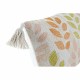 Cushion DKD Home Decor 60 x 10 x 30 cm Beige Multicolour Flowers