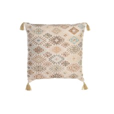 Cushion DKD Home Decor Beige Rhombus 60 x 20 x 60 cm