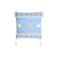 Cushion DKD Home Decor 40 x 15 x 40 cm Blue White