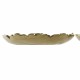 Tray DKD Home Decor Golden Tropical 25 x 25 x 4 cm With relief Leaf of a plant (2 Units)