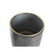 Set de Macetas DKD Home Decor Negro Gris 100 % Metal (25 x 25 x 46	 cm)