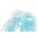 Vase DKD Home Decor 12,5 x 6,5 x 28 cm Crystal Blue Mediterranean