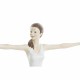 Figura Decorativa DKD Home Decor 24 x 6,5 x 19,5 cm Scandi Rosa Yoga