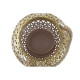 Lantern DKD Home Decor 26,5 x 26,5 x 22 cm Aged finish Crystal Golden Metal Arab