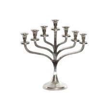 Candle Holder DKD Home Decor Silver Aluminium Modern 38 x 10 x 38 cm